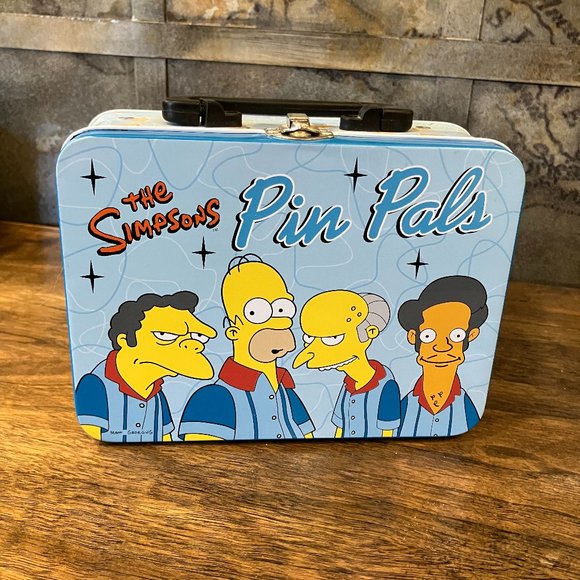 Neca Other - The Simpsons Pin Pals Metal Lunch Box (No Thermos)